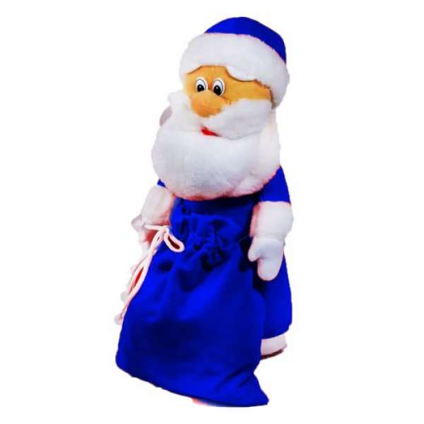 М'яка іграшка Санта Клаус в синьому