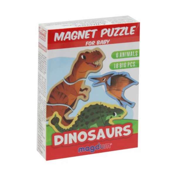 Набір магнітів Динозаври, 18 елементів