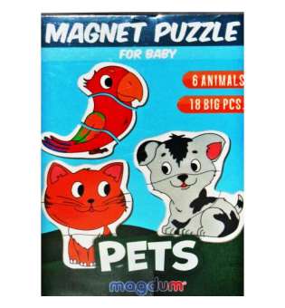 Набір магнітів Домашні тварини, 18 елементів
