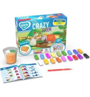 Набір тіста для ліплення Crazy Farm (18 кольорів)