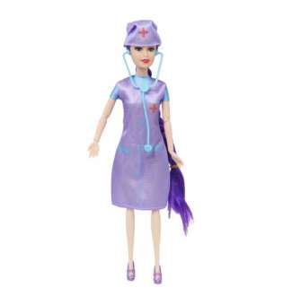Лялька Медсестра у фіолетовому