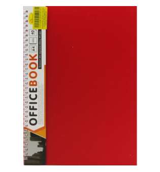 Блокнот Office Book A4, 40 аркушів (червоний)