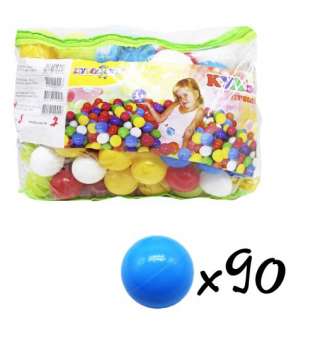 Кульки для басейну: 60шт (60мм) + 30шт (80мм)