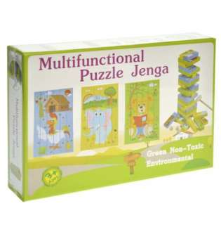 Дерев'яна джанга-пазл Multifunctional Puzzle Jenga (англ)