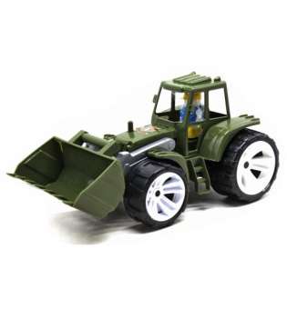 Іграшка дитяча "Трактор BAMS 1 ківш" вiйськовий BAMSIC, арт.007/19 Бамсик