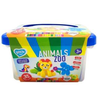 Набір тіста для ліплення Zoo animals box