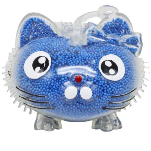 Антистрес іграшка зі світлом Кітті синя