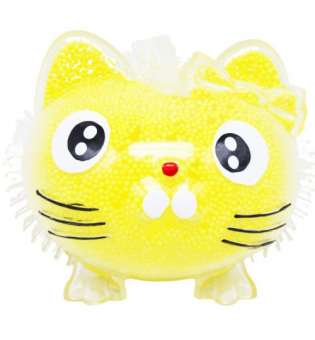 Антистрес іграшка зі світлом Кітті жовта
