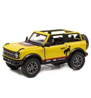 Машинка KINSMART Джип Ford Bronco (open top), жовтий