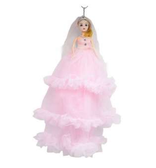 Лялька в довгій сукні Наречена, рожевий