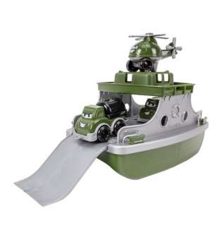 Пластикова іграшка "Паром Військовий транспорт"