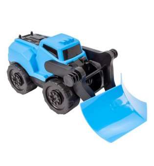 Машинка пластикова "Будівельна Техніка: Грейдер", блакитна