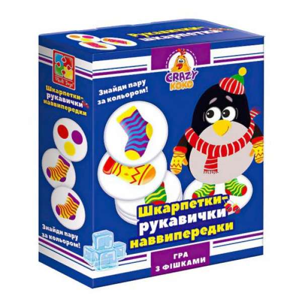 Гра настільна Vladi Toys розважальна Crazy Koko Шкарпетки-рукавички VT8025-05 (укр)