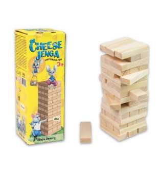 Настільна гра "Cheese Jenga" 48 брусків 