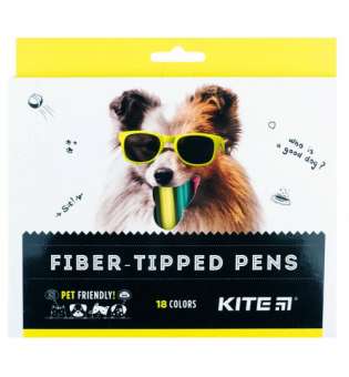 Набір фломастерів Kite Dogs (18 шт)
