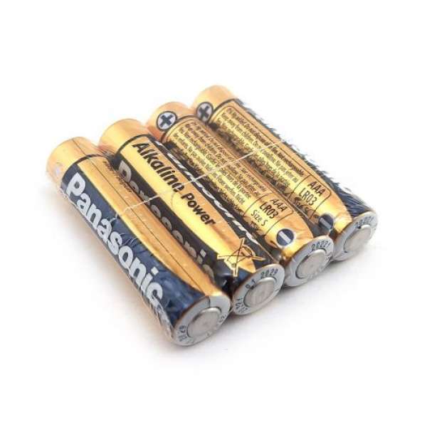 Батарейка PANASONIC LR03 Alkaline Power 1х4 шт.,shrink