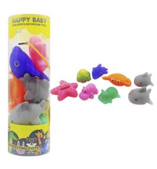 Іграшки для ванної Морські мешканці, 8 штук, в тубі