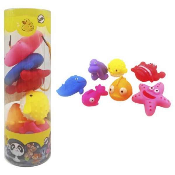 Іграшки для ванної Морські мешканці, 7 штук, в тубі