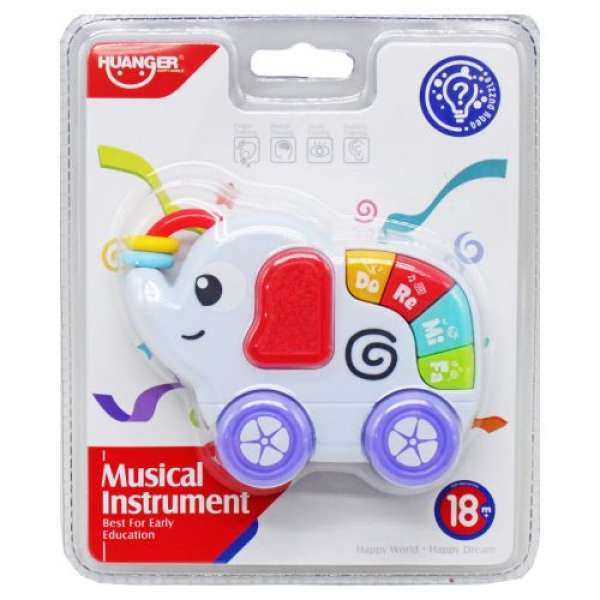 Музична іграшка для малюків Веселе слоненя