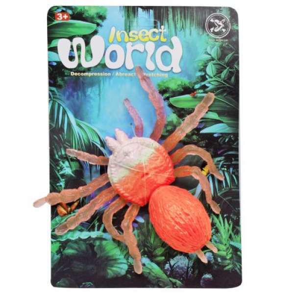 Павук гумовий Insect world (персиковий)