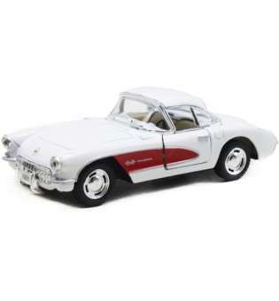 Машинка металева Chevrolet Classic Corvette 1957, білий