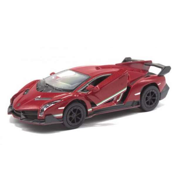 Машинка металева Lamborghini Veneno, червоний