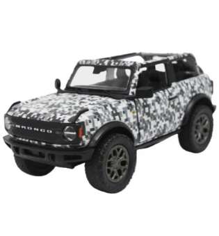 Машинка металева Ford Bronco Camo Edition, сірий