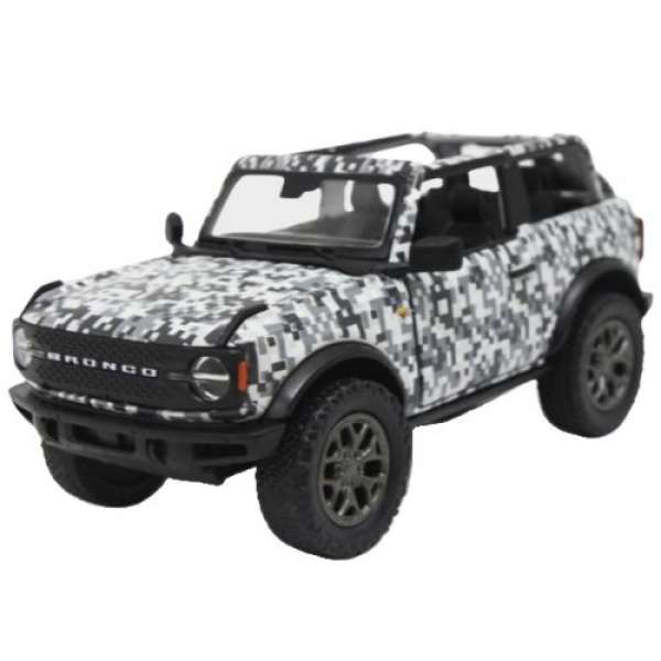 Машинка металева Ford Bronco Camo Edition, сірий