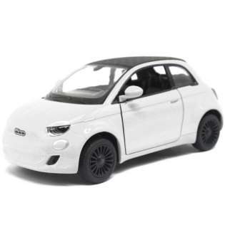 Машинка металева Fiat 500E, білий