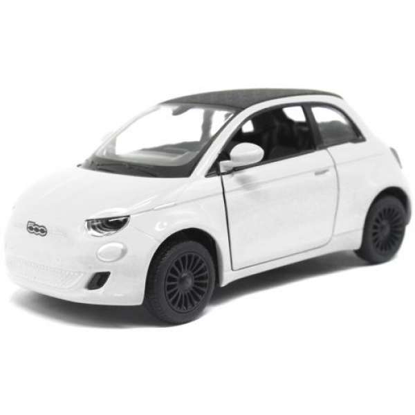 Машинка металева Fiat 500E, білий