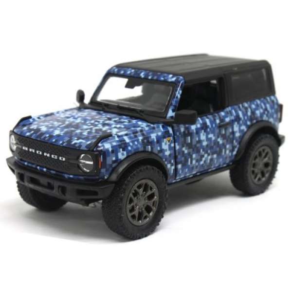 Машинка металева Ford Bronco Camo Edition, синій