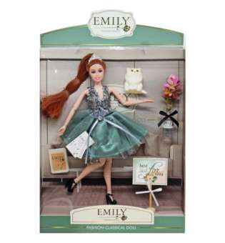 Лялька "Emily" з котиком та повітряними кульками