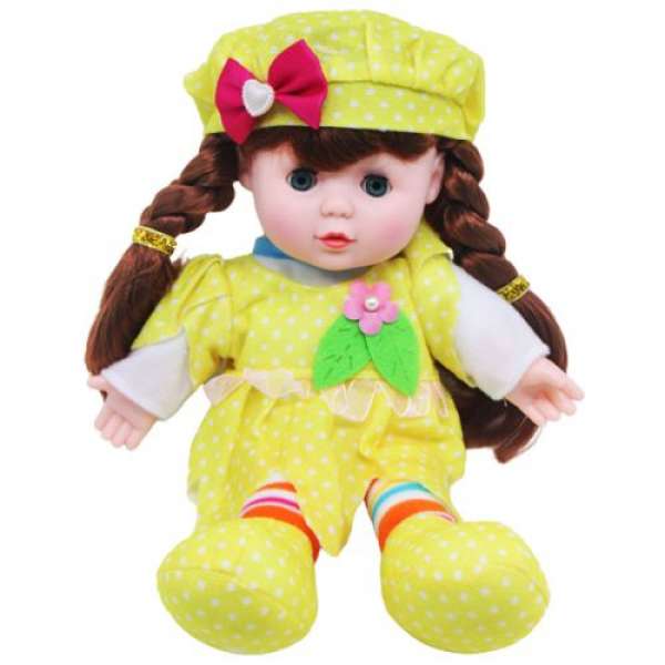 Мʼяка лялька "Lovely doll" (жовтий)