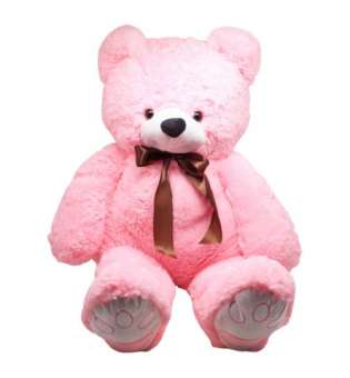 Великий плюшевий ведмедик "Бонік", рожевий, 110 см