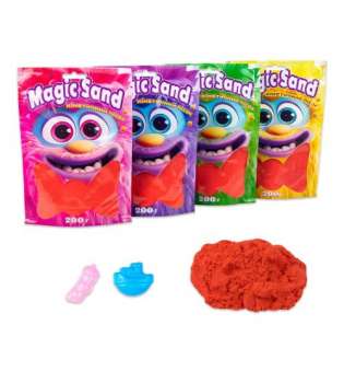 Кінетичний пісок "Magic Sand", 200 г (червоний)