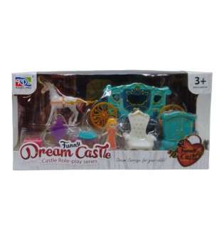 Ігровий набір з каретою "Dream Castle" (бірюзовий)