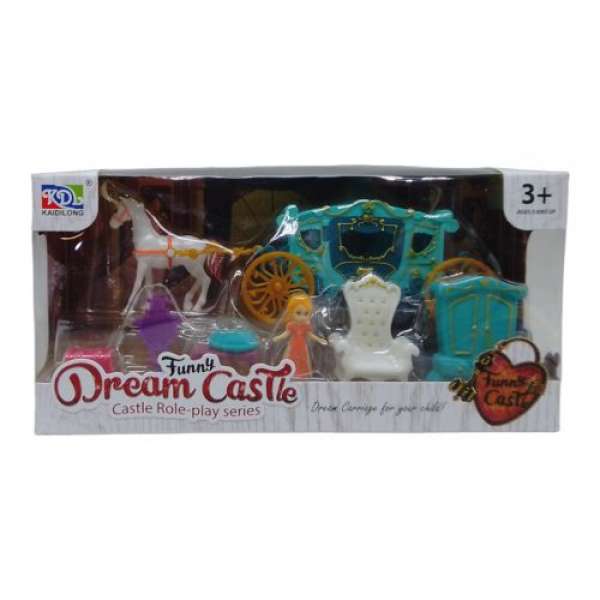 Ігровий набір з каретою "Dream Castle" (бірюзовий)