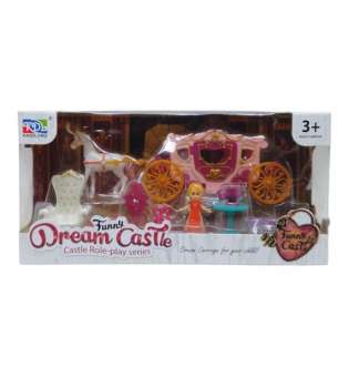 Ігровий набір з каретою "Dream Castle" (рожевий)