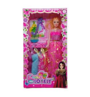 Лялька "Sweet and lovely", рожева сукня вид 1