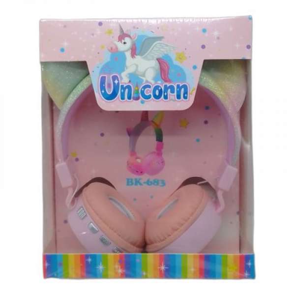 Навушники бездротові "Unicorn" (рожеві)