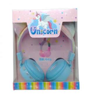 Навушники бездротові "Unicorn" (блакитні)