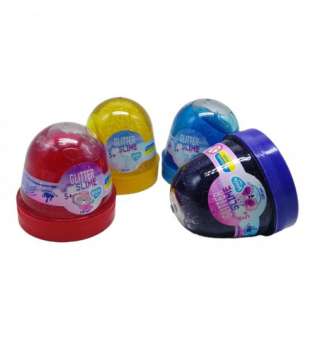 Слайм-антистрес Lovin: Glitter slime, 120 г, мікс видів