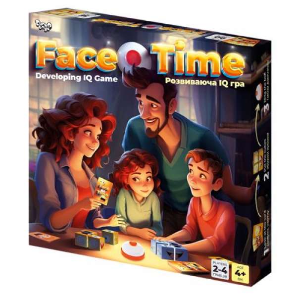 Розвиваюча настільна гра Face Time (укр)