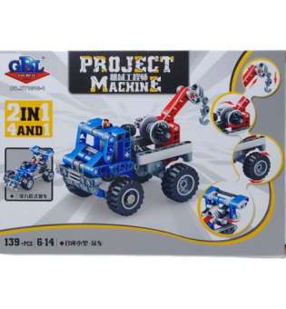 Конструктор Project Machine 2 в 1, 139 деталей