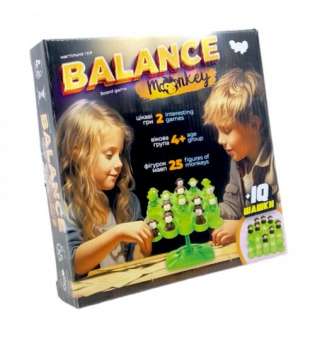 Настільна гра Balance Monkey + IQ шашки