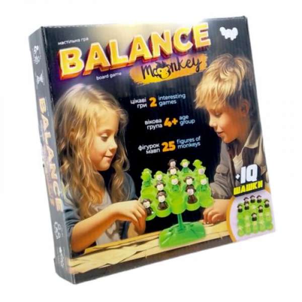 Настільна гра Balance Monkey + IQ шашки