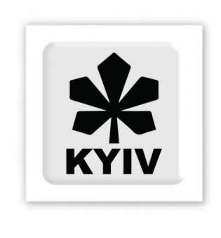 3D стікер "Kyiv white" (ціна за 1 шт)