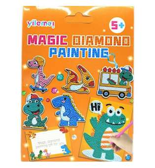 Алмазна мозаїка "Magic Diamond Painting: Динозаврики"