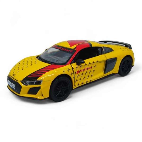 Машинка Kinsmart Audi R8 Coupe 5, жовта