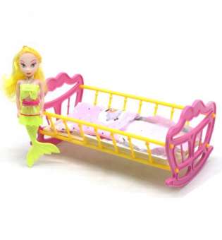 Дитяча іграшка Ліжечко з лялькою